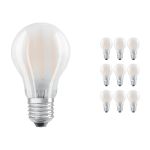 Mehrfachpackung 10x Ledvance CLASSIC LED E27 Birne Fadenlampe Matt 4.8W 470lm - 827 | Dimmbar - Ersatz für 40W