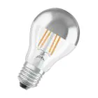 Osram Classic LED E27 Birne Fadenlampe Spiegel Silber 4W 400lm - 827  | Ersatz Für 35W