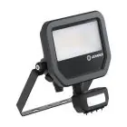 Ledvance Led-Scheinwerfer Aluminium Schwarz 17W 2200lm 100D - 830  | IP65 - Bewegungs- Und Lichtsensor - Symmetrisch
