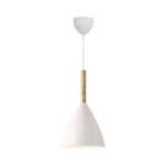 DFTP by Nordlux Pure 20 Suspension Luminaire Métal et Bois Blanc | Convient pour E27