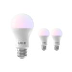 Lot 3x Calex Smart Tuya Wifi E27 Poire 8.5W 806lm - 822-840 Accordable Blanc | RGBW - Dimmable - Remplacement 60W