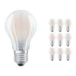 Lot 10x Ledvance CLASSIC LED E27 Poire Filament Dépolie 7.5W 1055lm - 827 | Remplacement 75W