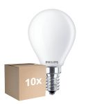 Lot 10x Philips Corepro LED Lustre E14 Boule Dépolie 6.5W 806lm - 840 Blanc Froid | Remplacement 60W