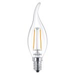 Philips Corepro LED Bougie E14 Flamme Filament Claire 2W 250lm - 827  | Remplacement 25W