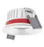 Ledvance Spot LED Fire Rated Aluminium Blanc 8W 640lm 36D - 927 Blanc Très Chaud | Diamètre 68mm - IP65 - Meilleur rendu des couleurs - Dimmable