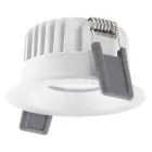 Ledvance Spot LED Fix Aluminium Blanc 8W 680lm 36D - 930 Blanc Chaud | Diamètre 68mm - IP44 - Meilleur rendu des couleurs - Dimmable