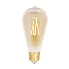WiZ Smart LED E27 Edison Filament Ambre 6.5W 720lm - 820-845 Accordable Blanc | Dimmable - Remplacement 50W