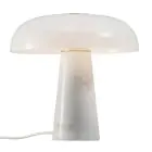 DFTP by Nordlux Lampe De Chevet Glossy Marbre et Verre Blanc | 320mm - Convient pour 1x E27