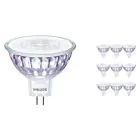 Lot 10x Philips Master Value LED Spot GU5.3 MR16 7.5W 630lm 60D - 930 Blanc Chaud | Meilleur rendu des couleurs - Dimmable - Équivalent 50W