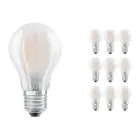 Lot 10x Ledvance CLASSIC LED E27 Poire Filament Dépolie 6.5W 806lm - 840 | Remplacement 60W