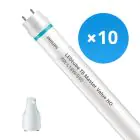 Lot 10x Philips Tube LED T8 MASTER Value (EM/Direct 230V) High Output 8W 1050lm - 840 Blanc Froid | 60cm - Équivalent 18W