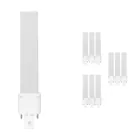 Lot 10x PL-S LED 4.3W 540lm - 830 Blanc Chaud | 2 Broches - Remplacement 9W